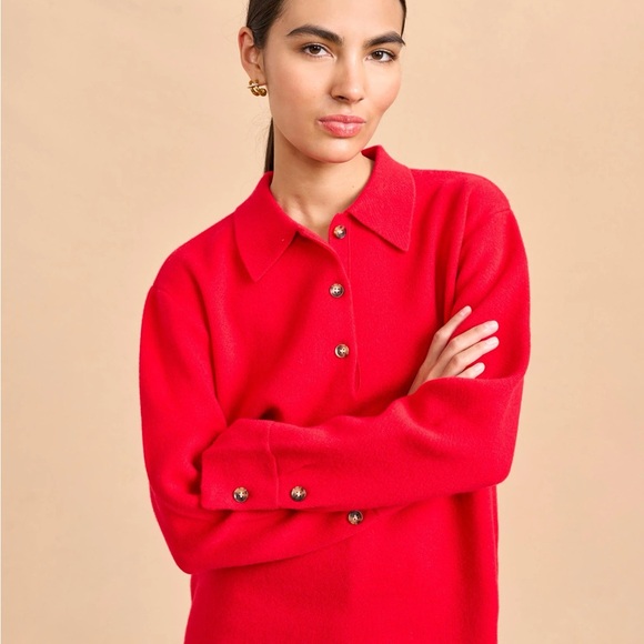 La Ligne Sweaters - La Ligne | Jane Polo Sweater